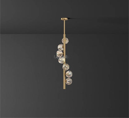 7 Lights Luminous Ballroom Gold Pendant Light