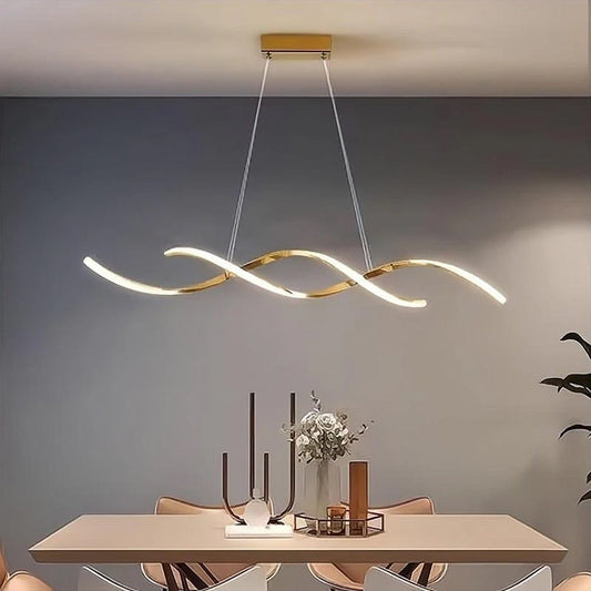 Swirl Luxe Modern Dining Chandelier