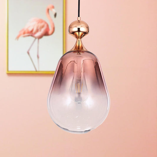 Glamour Ray Copper Tint Drop Glass Pendant Lights: Modern Elegance for Stylish and Chic Living Spaces!