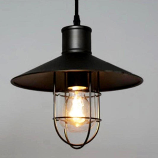 Glamour Ray RUSTIC ELEGANCE Caged Hanging Light: Stylish Ambiance with Earthy Sophistication